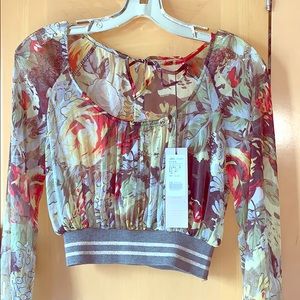 Brand new women silk top